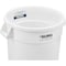 Global Industrial 20 Gallon Plastic Trash Container, Garbage Can - White 240458WH - alternate 4